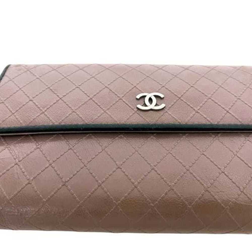 CHANEL Black Leather Logo Wallet - Picture 8 of 11